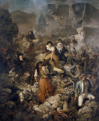 La Companyia de Santa B&agrave;rbara. Oli de Ramon Mart&iacute; Alsina, 1891