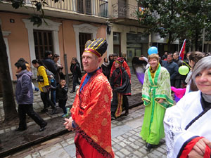 Celebraci&oacute; de l'any nou xin&egrave;s a Girona. La cercavila