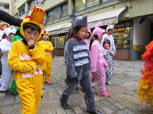 Celebraci&oacute; de l'any nou xin&egrave;s a Girona. La cercavila