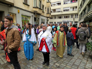 Celebraci&oacute; de l'any nou xin&egrave;s a Girona. La cercavila