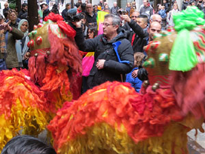 Celebraci&oacute; de l'any nou xin&egrave;s a Girona. La cerim&ograve;nia oficial