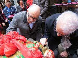 Celebraci&oacute; de l'any nou xin&egrave;s a Girona. La cerim&ograve;nia oficial