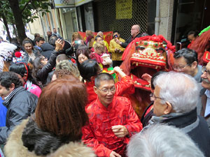Celebraci&oacute; de l'any nou xin&egrave;s a Girona. La cerim&ograve;nia oficial