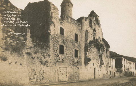Vista de l'esgl&eacute;sia del Pilar de Pedret. 1915-1926