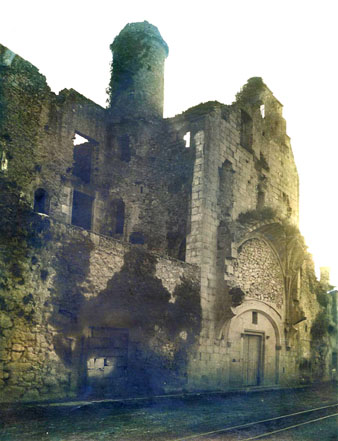 Restes de l'esgl&eacute;sia de Nostra Senyora del Pilar de Pedret. 1915-1926