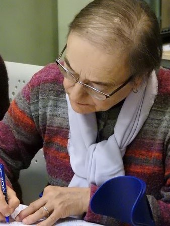 Francesca Ros i Rahola, n&eacute;ta de Carles Rahola, durant l'acte