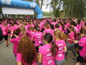 Cursa de la Dona 2016. Concentraci&oacute; i sortida del Parc de la Devesa
