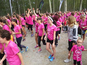 Cursa de la Dona 2016. Concentraci&oacute; i sortida del Parc de la Devesa