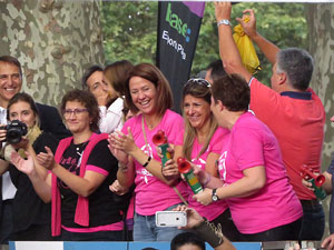 Cursa de la Dona 2016. Concentraci&oacute; i sortida del Parc de la Devesa
