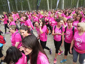 Cursa de la Dona 2016. Concentraci&oacute; i sortida del Parc de la Devesa