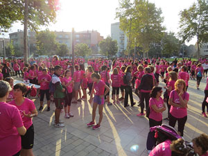 Cursa de la Dona 2016. Concentraci&oacute; i sortida del Parc de la Devesa