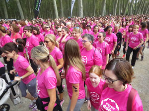 Cursa de la Dona 2016. Concentraci&oacute; i sortida del Parc de la Devesa