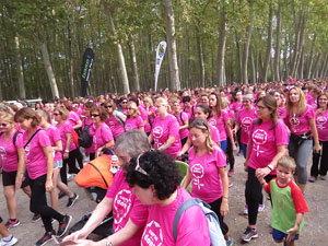 Cursa de la Dona 2016. Concentraci&oacute; i sortida del Parc de la Devesa