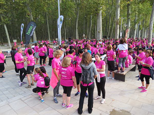 Cursa de la Dona 2016. Concentraci&oacute; i sortida del Parc de la Devesa