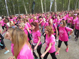Cursa de la Dona 2016. Concentraci&oacute; i sortida del Parc de la Devesa