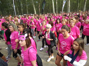 Cursa de la Dona 2016. Concentraci&oacute; i sortida del Parc de la Devesa