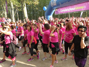 Cursa de la Dona 2016. Concentraci&oacute; i sortida del Parc de la Devesa