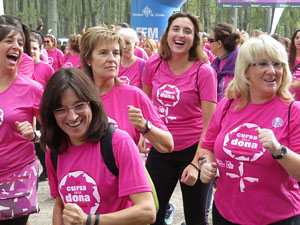 Cursa de la Dona 2016. Concentraci&oacute; i sortida del Parc de la Devesa