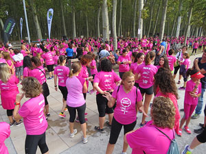 Cursa de la Dona 2016. Concentraci&oacute; i sortida del Parc de la Devesa