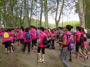 Cursa de la Dona 2016. Concentraci&oacute; i sortida del Parc de la Devesa