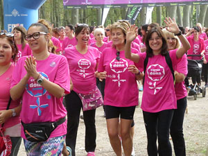 Cursa de la Dona 2016. Concentraci&oacute; i sortida del Parc de la Devesa