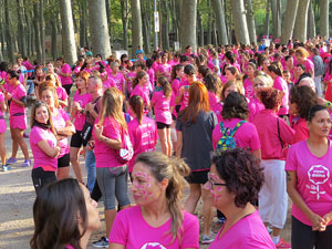 Cursa de la Dona 2016. Concentraci&oacute; i sortida del Parc de la Devesa