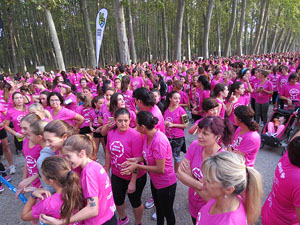 Cursa de la Dona 2016. Concentraci&oacute; i sortida del Parc de la Devesa