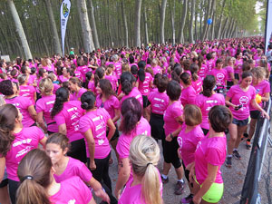 Cursa de la Dona 2016. Concentraci&oacute; i sortida del Parc de la Devesa