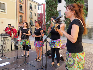 Dia de la M&uacute;sica 2016. Escenari de la pla&ccedil;a de Sant Feliu
