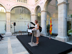 Diada Nacional 2016. Acte institucional al pati de la Diputaci&oacute; de Girona