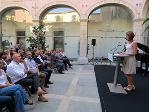Diada Nacional 2016. Acte institucional al pati de la Diputaci&oacute; de Girona