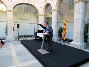 Diada Nacional 2016. Acte institucional al pati de la Diputaci&oacute; de Girona