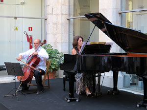 Diada Nacional 2016. Acte institucional al pati de la Diputaci&oacute; de Girona