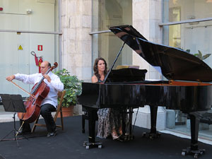Diada Nacional 2016. Acte institucional al pati de la Diputaci&oacute; de Girona