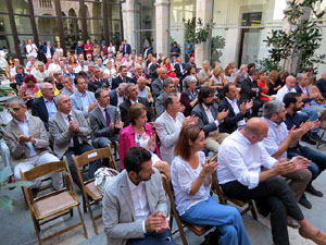 Diada Nacional 2016. Acte institucional al pati de la Diputaci&oacute; de Girona