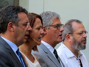 Diada Nacional 2016. Acte institucional al pati de la Diputaci&oacute; de Girona