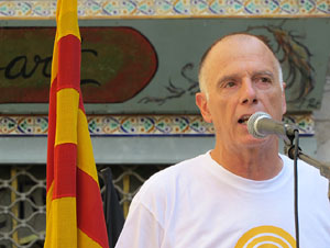 Diada Nacional 2016. Concentraci&oacute; a la pla&ccedil;a del Vi, lectura del manifest i cant de Els Segadors
