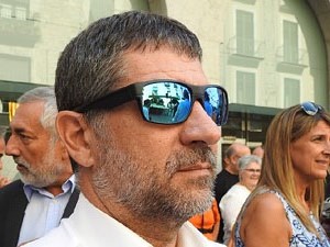 Diada Nacional 2016. Concentraci&oacute; a la pla&ccedil;a del Vi, lectura del manifest i cant de Els Segadors