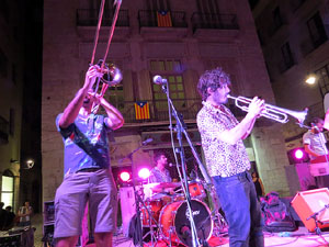 Diada Nacional 2016. Concert del grup Falciots Ninja a la pla&ccedil;a del Vi