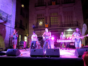 Diada Nacional 2016. Concert del grup Falciots Ninja a la pla&ccedil;a del Vi