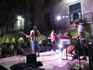 Diada Nacional 2016. Concert del grup Falciots Ninja a la pla&ccedil;a del Vi