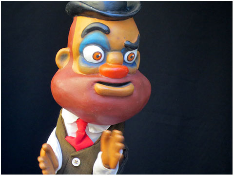Pepet gitano, representat com a titella de les llegendes de Girona, al teatret de la Mula Baba