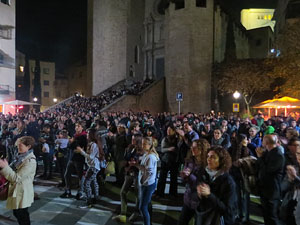 Fires 2016. Concert de la Black Music Big Band a l'escenari de la pla&ccedil;a de Sant Feliu