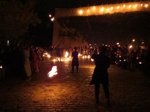 Fires 2016. Espectacle de foc i m&uacute;sica Llumin&agrave;ries de Fires, a c&agrave;rrec de Taller de Magn&egrave;sia i Els Berros de la Cort