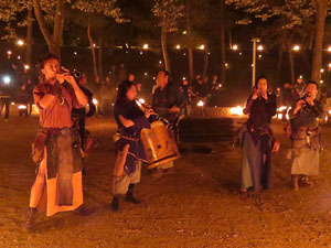 Fires 2016. Espectacle de foc i m&uacute;sica Llumin&agrave;ries de Fires, a c&agrave;rrec de Taller de Magn&egrave;sia i Els Berros de la Cort