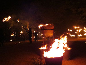 Fires 2016. Espectacle de foc i m&uacute;sica Llumin&agrave;ries de Fires, a c&agrave;rrec de Taller de Magn&egrave;sia i Els Berros de la Cort