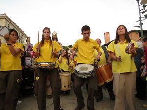 Fires 2016. El preg&oacute. Cercavila amb gegants, capgrossos i mules
