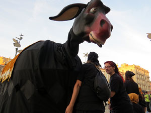 Fires 2016. El preg&oacute. Concentraci&oacute; a la pla&ccedil;a de la Constituci&oacute;