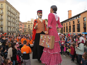 Fires 2016. El preg&oacute. Concentraci&oacute; a la pla&ccedil;a de la Constituci&oacute;