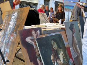 Fires 2016. 48a. Fira del Dibuix, la Pintura i la Fotografia a la Rambla de la Llibertat i la pla&ccedil;a del Vi